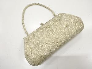 アンティーク　ビーズ　ハンドバッグ